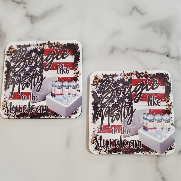 2 Pack Bougie like Natty in the Styrofoam Coasters - Picture 3 of 6